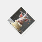 Hap varken Verjaardag Servet (Hoek)