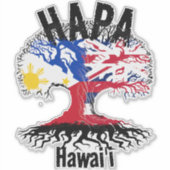 HAPA FILIPIJNEN HAWAII ROOTS STICKER (Voorkant)