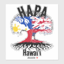 HAPA FILIPIJNEN HAWAII ROOTS STICKER