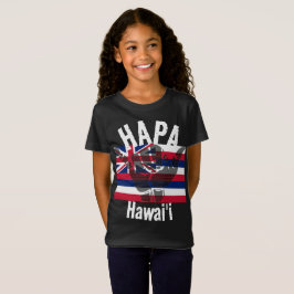 HAPA HAWAII HI Flag TRIBAL SHAKA BG Wat T-shirt