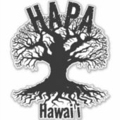 HAPA HAWAII ROOTS Book Sticker (Voorkant)