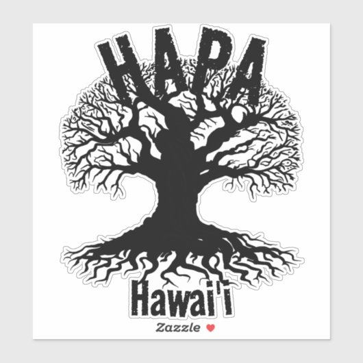 HAPA HAWAII ROOTS Book Sticker (Vel)