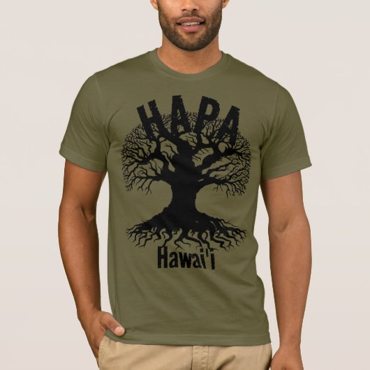 HAPA HAWAII ROOTS Book T-shirt (Voorkant)