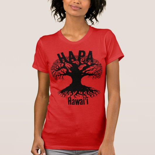 HAPA HAWAII ROOTS Book T-shirt (Voorkant)