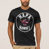 HAPA HAWAII TRIBAL HI Vlag SHAKA T-shirt (Voorkant)
