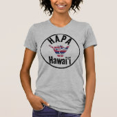 HAPA HAWAII TRIBAL HI Vlag SHAKA T-shirt (Voorkant)