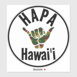 HAPA HAWAII TRIBAL Kānaka Maoli SHAKA Sticker