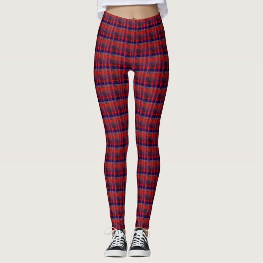 Hapa Plaid Sinaasappel 1974, Leggings (Voorkant)