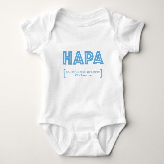 HAPA Pride Half Aziatische Pacifische Islander Romper (Voorkant)