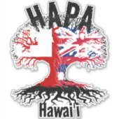 HAPA TONGA HAWAII ROOTS STICKER (Voorkant)