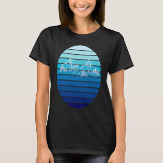 Hapaslijtagegebergte met zonnestelsel t-shirt