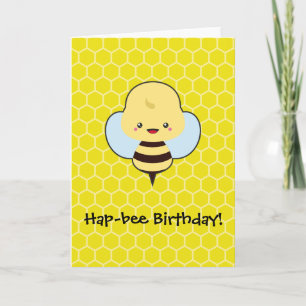 Hapbee Birthday - Bee Kaart
