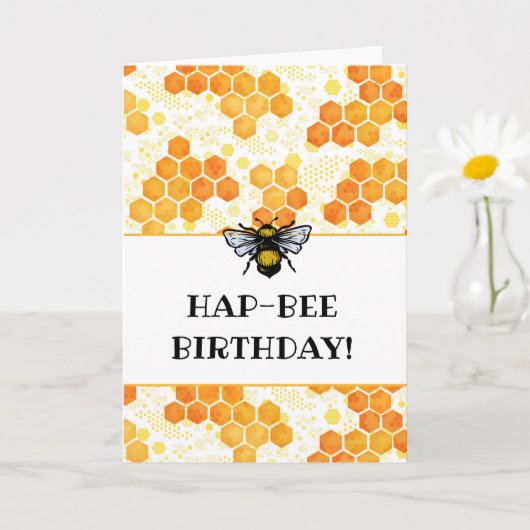 HapBEE Verjaardag Hommels Kaart (Kleine Plant)