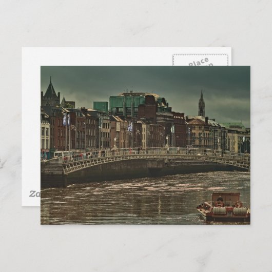 Ha'penny Bridge Briefkaart (Voorkant / Achterkant)