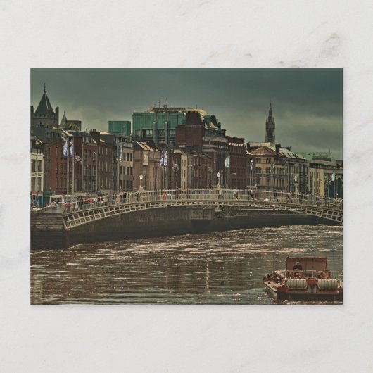 Ha'penny Bridge Briefkaart (Voorkant)