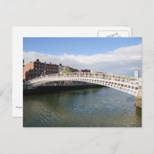 Ha'penny Bridge Briefkaart (Voorkant / Achterkant)
