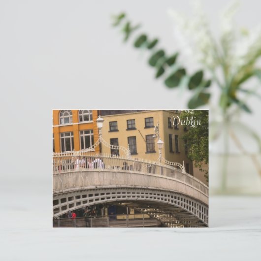 Ha'penny Bridge Briefkaart (Staand voorkant)