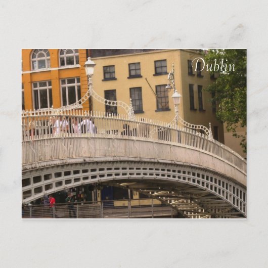 Ha'penny Bridge Briefkaart (Voorkant)