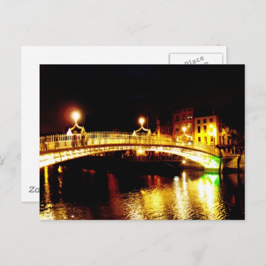Ha'Penny Bridge Briefkaart (Voorkant / Achterkant)