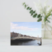 ha'penny bridge briefkaart (Staand voorkant)