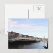 ha'penny bridge briefkaart (Voorkant / Achterkant)