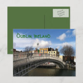 Ha'penny Bridge-Briefkaart Briefkaart (Voorkant / Achterkant)