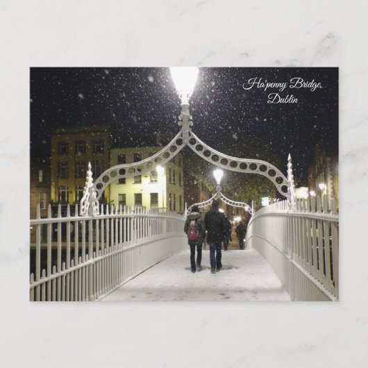 Ha'penny Bridge Dublin Briefkaart (Voorkant)