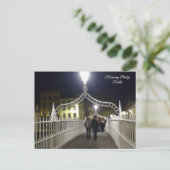 Ha'penny Bridge Dublin Briefkaart (Staand voorkant)