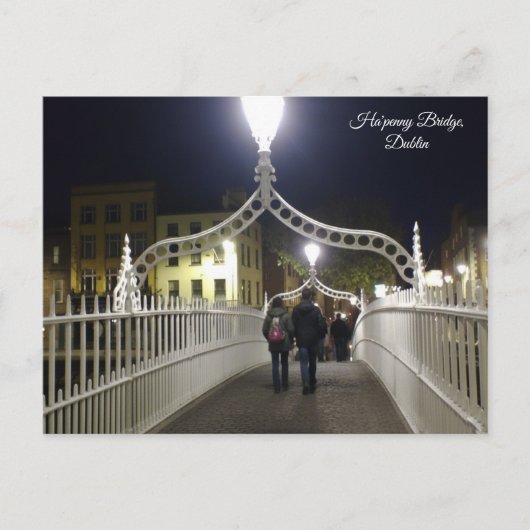 Ha'penny Bridge Dublin Briefkaart (Voorkant)