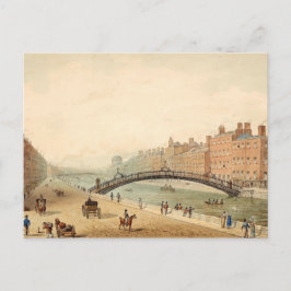 Ha'penny Bridge, Dublin, Ierland Briefkaart