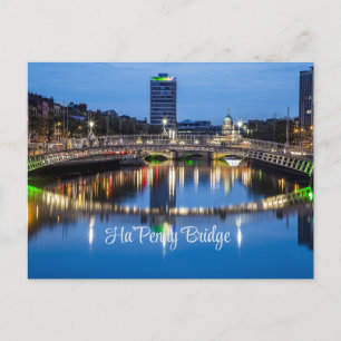 Ha'Penny Bridge, Dublin, Ierland Briefkaart