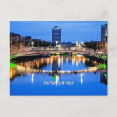 Ha'Penny Bridge, Dublin, Ierland Briefkaart (Voorkant)