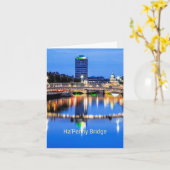 Ha'Penny Bridge, Dublin, Ierland Kaart (Gele Bloem)