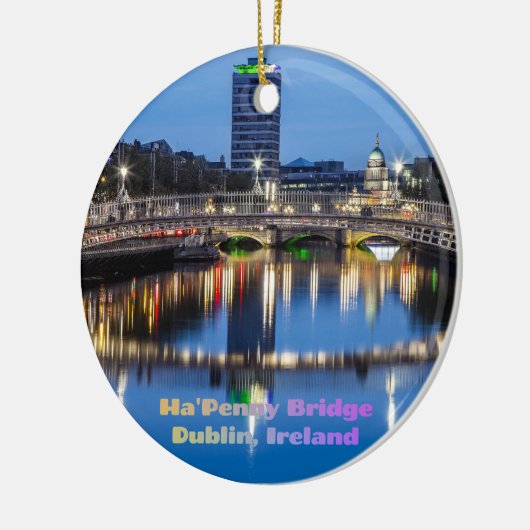 Ha'Penny Bridge, Dublin, Ierland Keramisch Ornament (Links)