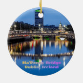 Ha'Penny Bridge, Dublin, Ierland Keramisch Ornament (Achterkant)