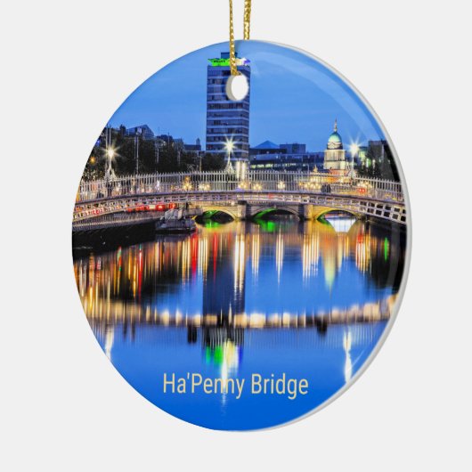Ha'Penny Bridge, Dublin, Ierland Keramisch Ornament (Links)