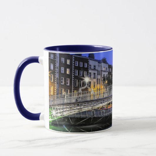 Ha'penny Bridge, Dublin, Ierland landschapsfoto Mok (Links)