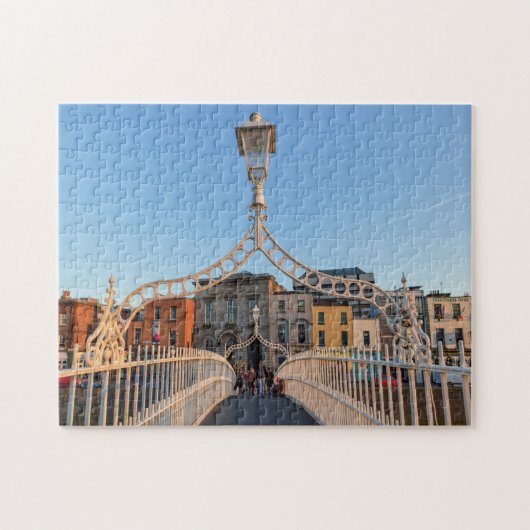 Ha'penny Bridge Dublin Ierland. Legpuzzel (Horizontaal)