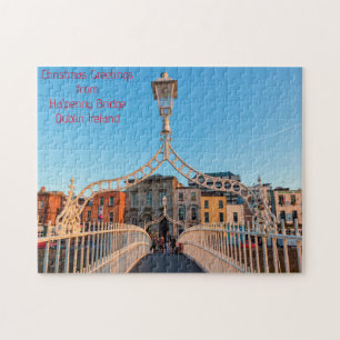 Ha'penny Bridge Dublin Ierland. Legpuzzel