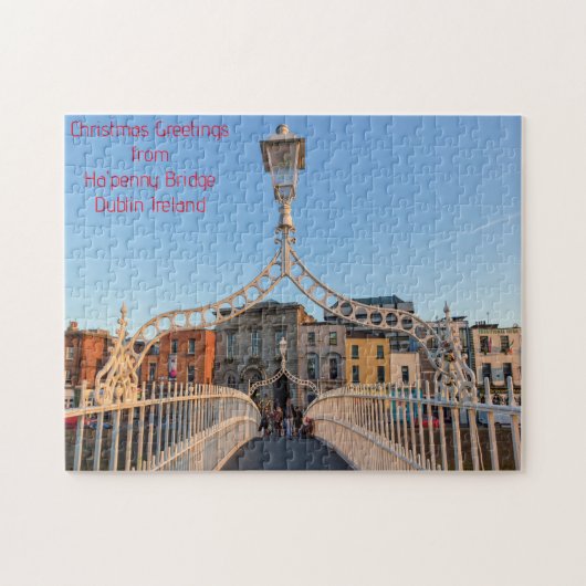 Ha'penny Bridge Dublin Ierland. Legpuzzel (Horizontaal)
