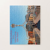 Ha'penny Bridge Dublin Ierland. Legpuzzel (Verticaal)
