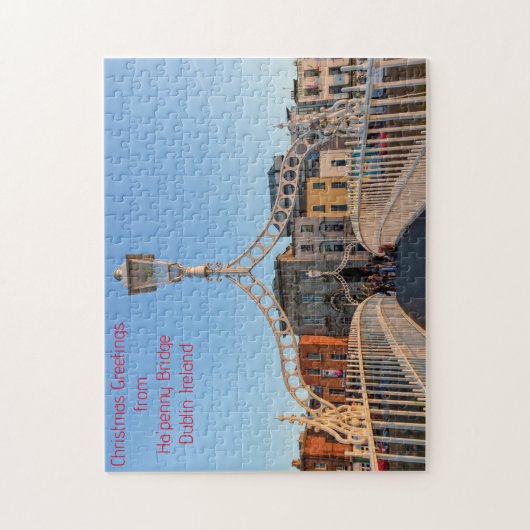 Ha'penny Bridge Dublin Ierland. Legpuzzel (Verticaal)