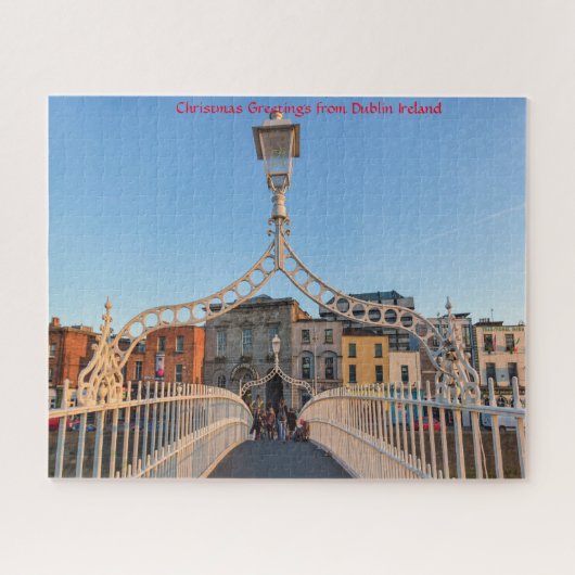 Ha'penny Bridge Dublin Ierland. Legpuzzel (Horizontaal)