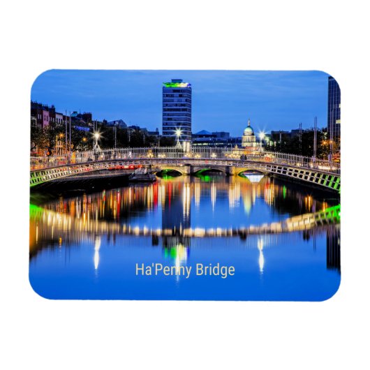 Ha'Penny Bridge, Dublin, Ierland Magneet (Horizontaal)