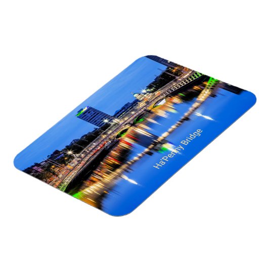 Ha'Penny Bridge, Dublin, Ierland Magneet (Linkerzijde)