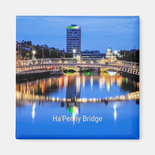 Ha'Penny Bridge, Dublin, Ierland Magneet (Voorkant)