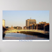 Ha'penny Bridge Dublin Ierland Poster (Voorkant)