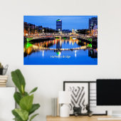 Ha'Penny Bridge, Dublin, Ierland Poster (Thuiskantoor)