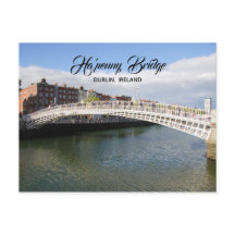 Ha'penny Bridge Dublin Ireland Briefkaart