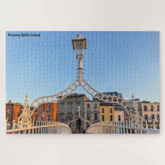 Ha'penny Bridge Dublin Ireland Jigzaag Puzzle Legpuzzel (Horizontaal)